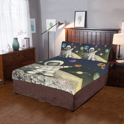 Anaiah's Space Bed Set 3-Piece Bedding Set