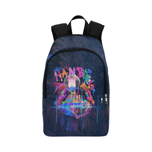Hamburg Popart by Nico Bielow Fabric Backpack for Adult (Model 1659)