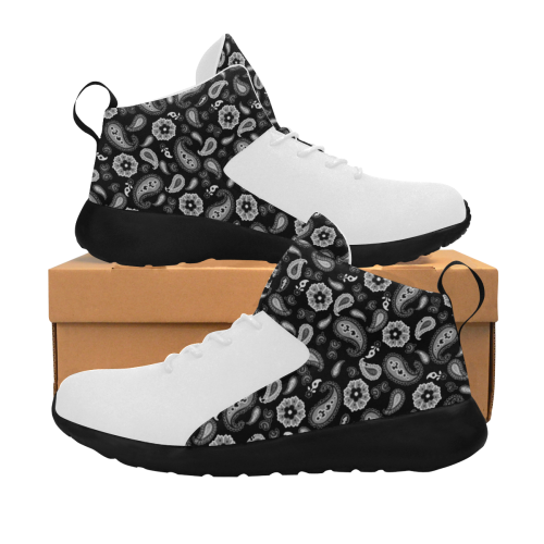 Black on White Men's Chukka Training Shoes (Model 57502)