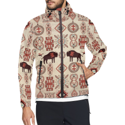 American Native Buffalo Unisex All Over Print Windbreaker (Model H23)