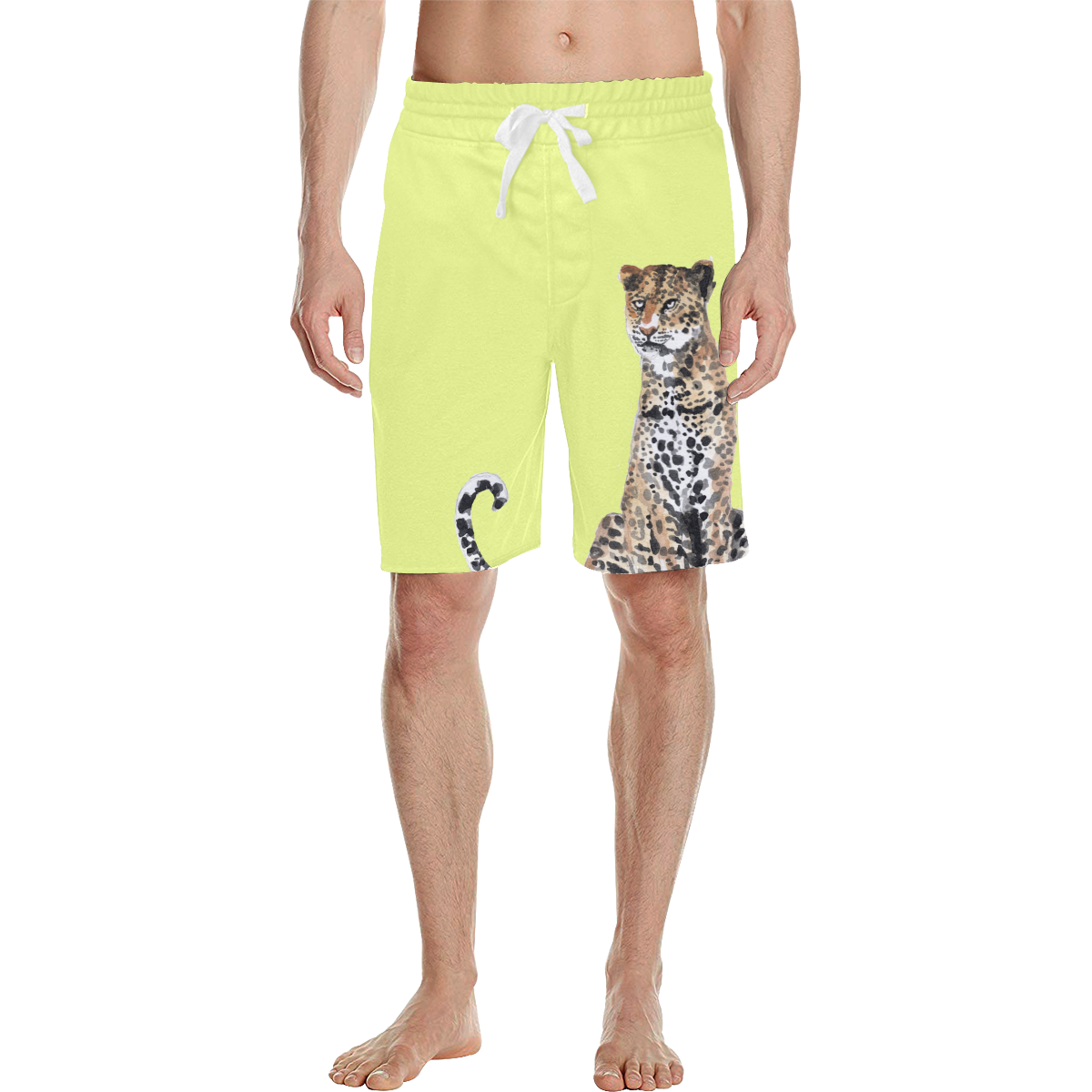 Rodger Leopard front print on Unicorn yellow Men's All Over Print ...
