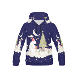 Christmas Bear And Friends All Over Print Hoodie for Kid (USA Size) (Model H13)