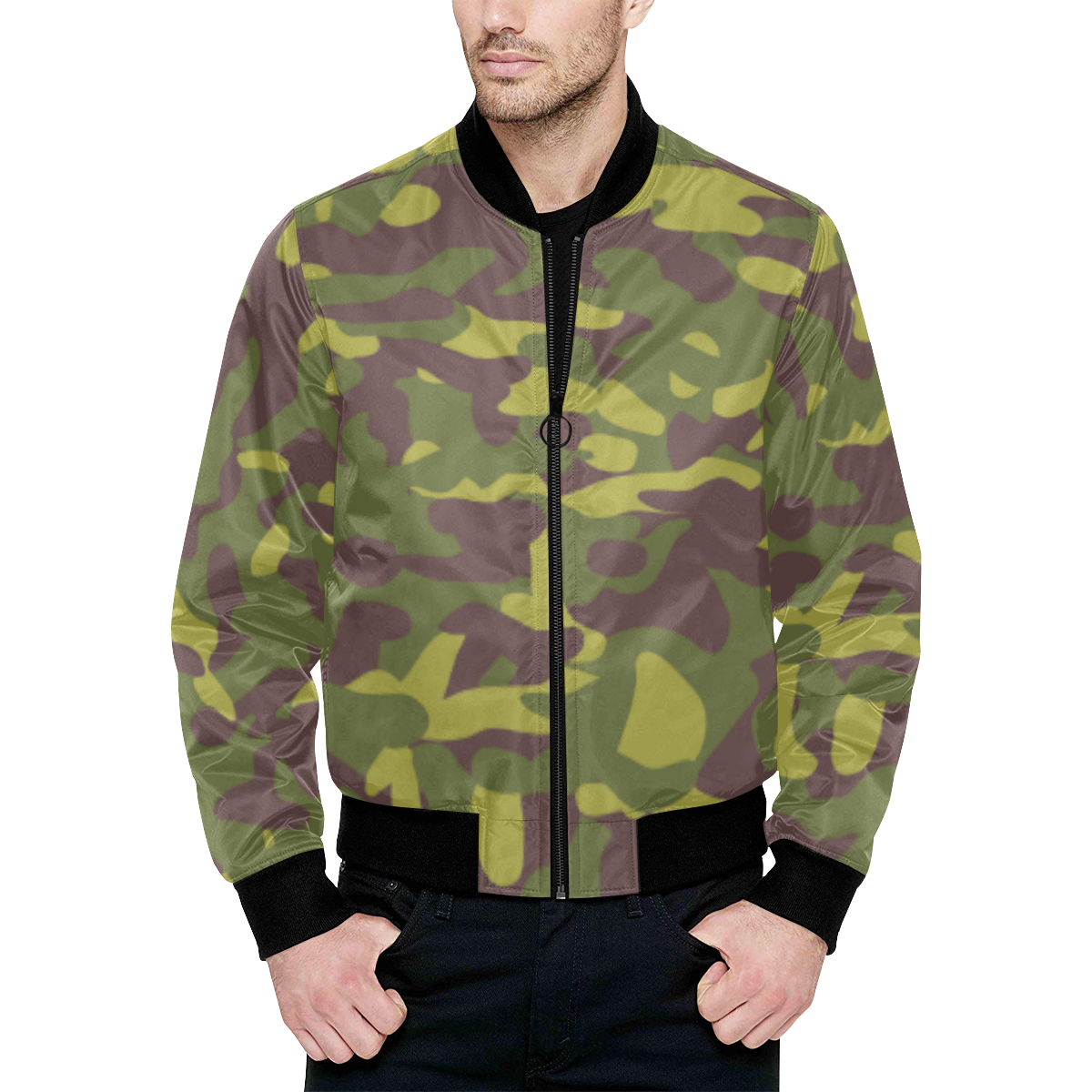 Finnish M62 M91 2nd Pattern Camouflage All Over Print Quilted Bomber ...