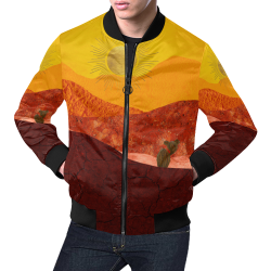 In The Desert All Over Print Bomber Jacket for Men (Model H19)