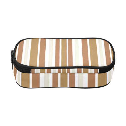 Gold Sienna Stripes Pencil Pouch/Large (Model 1680)