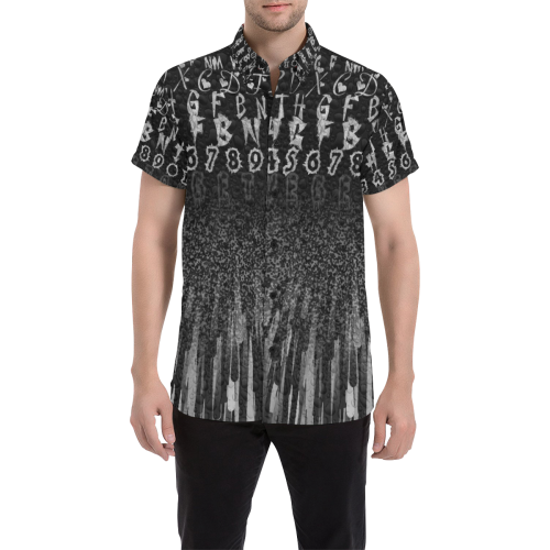 Letter Popart by Nico bielow Men's All Over Print Short Sleeve Shirt (Model T53)