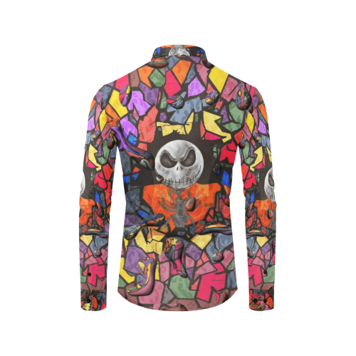 Halloween Nightmare by Nico Bielow Men's All Over Print Casual Dress Shirt (Model T61)