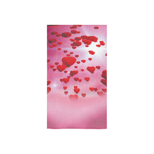 lovely romantic sky heart pattern for valentines day, mothers day, birthday, marriage Custom Towel 16"x28"