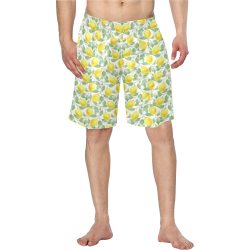 Lemons And Butterfly Men's Swim Trunk (Model L21)