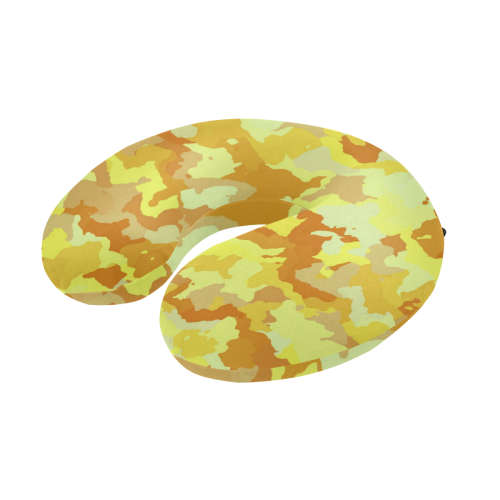 camouflage yellow U-Shape Travel Pillow