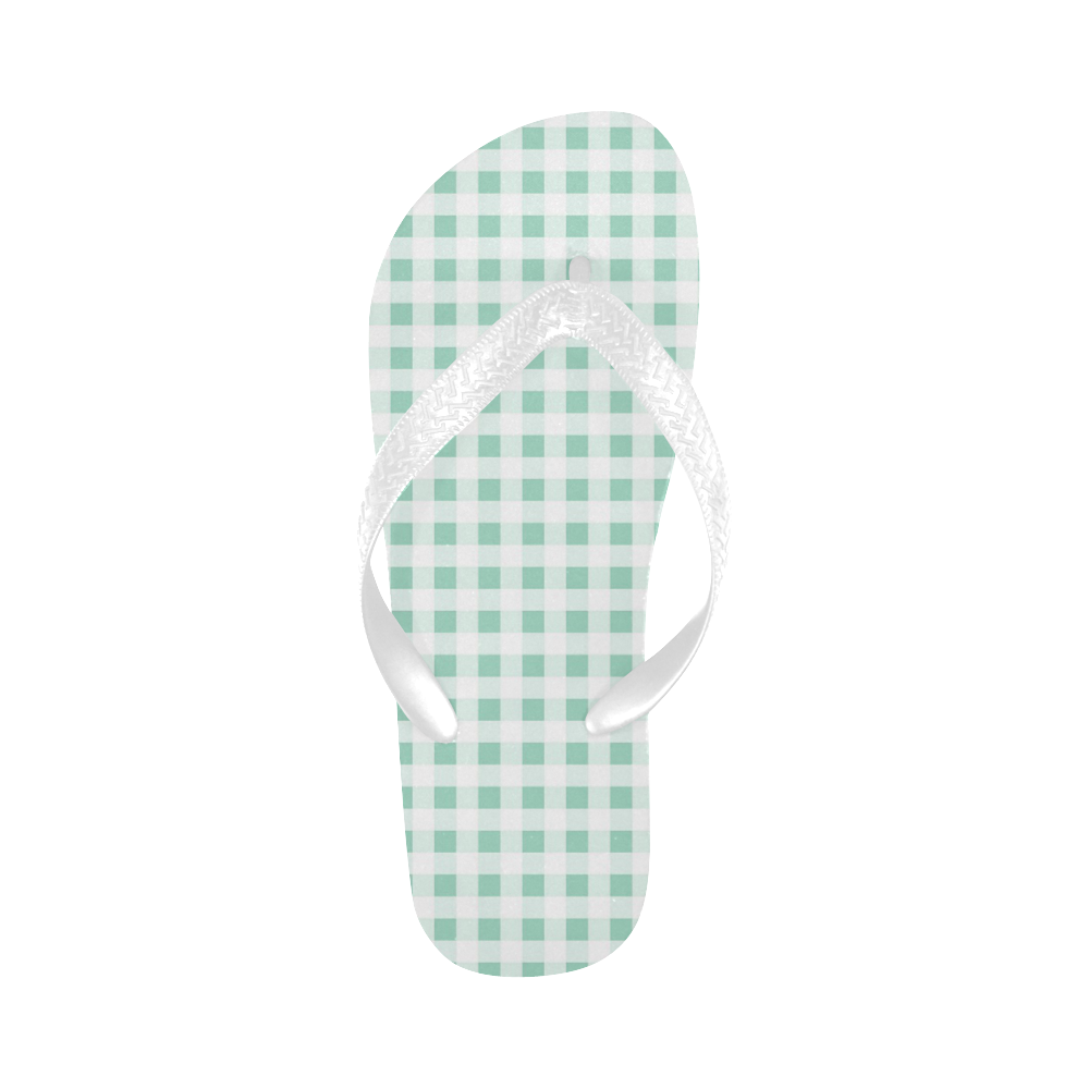 Gingham Flip Flops main image 1