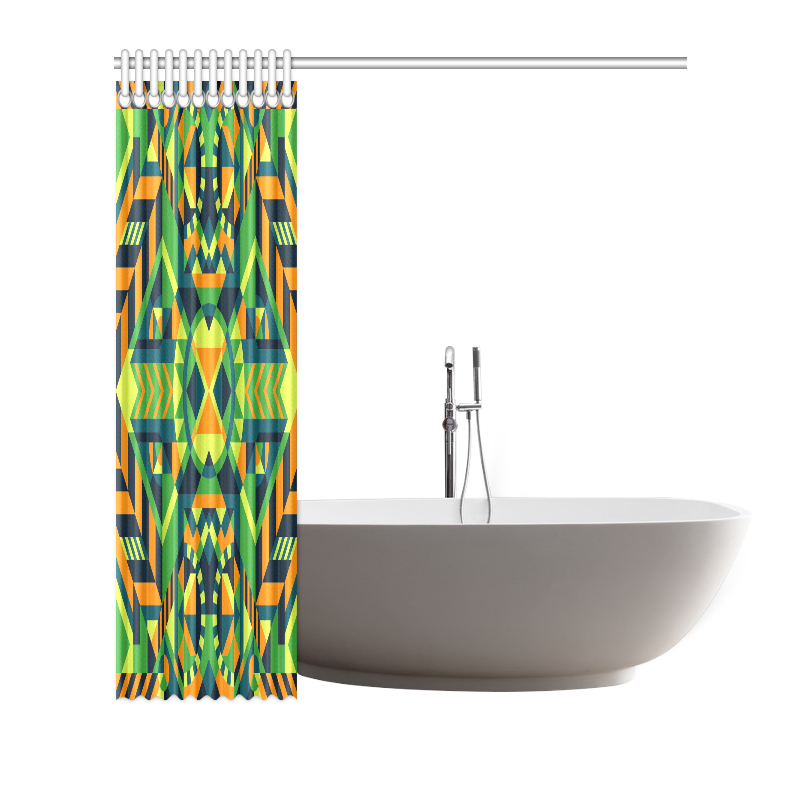 Modern Geometric Pattern Shower Curtain 72x72 Id D3780502