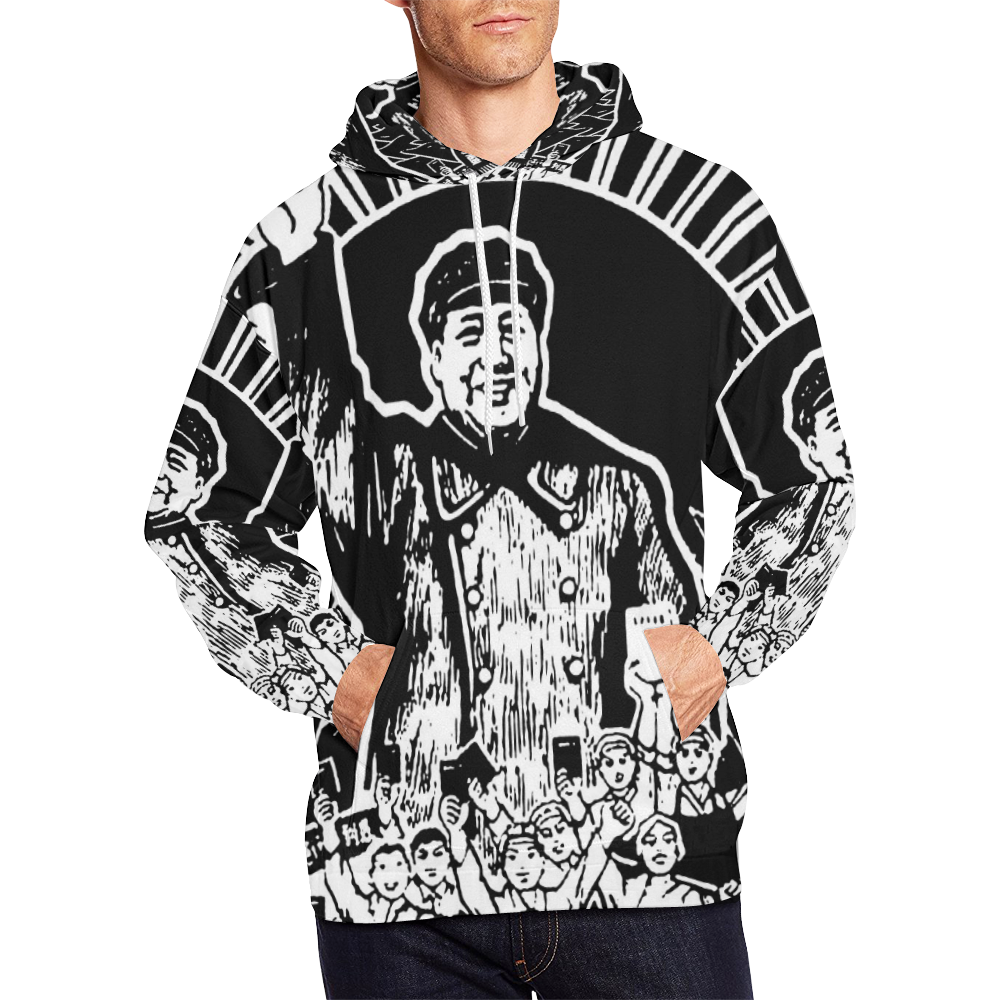 Chairman Mao 2 All Over Print Hoodie for Men (USA Size) (Model H13 ...
