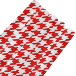 Friendly Houndstooth Pattern,red by FeelGood Gift Wrapping Paper 58"x 23" (5 Rolls)