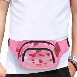 lovely romantic sky heart pattern for valentines day, mothers day, birthday, marriage Fanny Pack/Small (Model 1677)