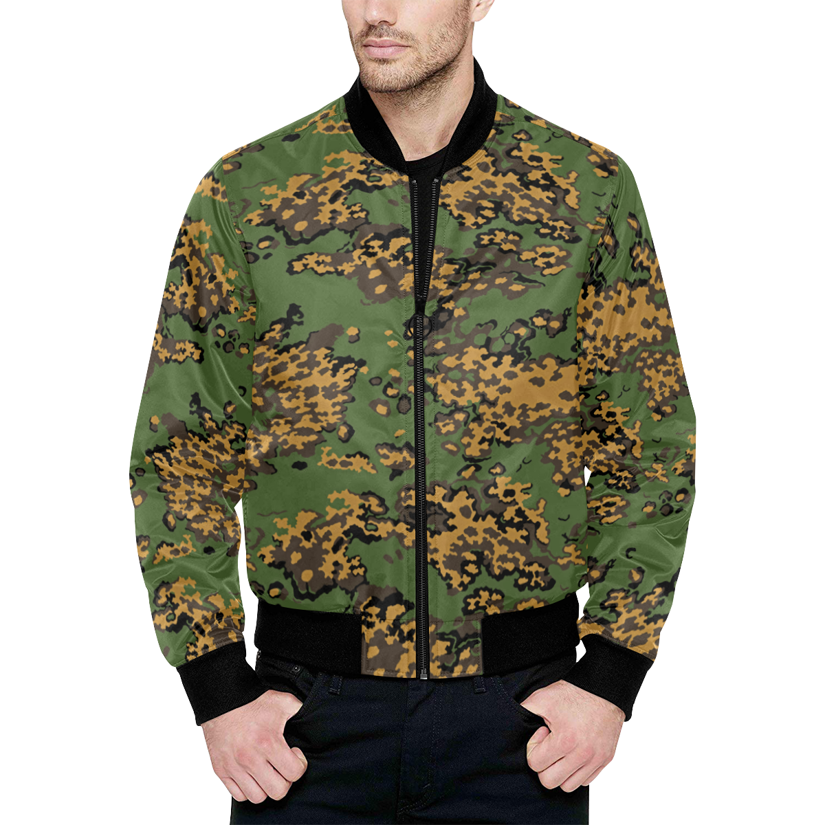 Russian Partizan SS Leto Camouflage All Over Print Quilted Bomber ...