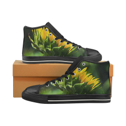 Sunflower New Beginnings Men’s Classic High Top Canvas Shoes (Model 017)