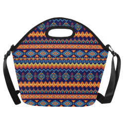 Awesome Ethnic Boho Design Neoprene Lunch Bag/Large (Model 1669)