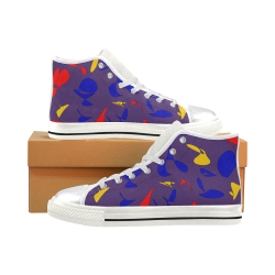 zappwaits 003 Women's Classic High Top Canvas Shoes (Model 017)