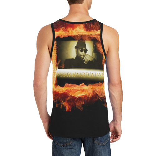 Grammy Winner William Bell On Fire Men's All Over Print Tank Top (Model T57)
