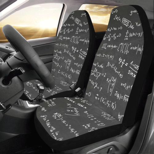 Mathematics Formulas Equations Numbers Car Seat Covers (Set of 2)