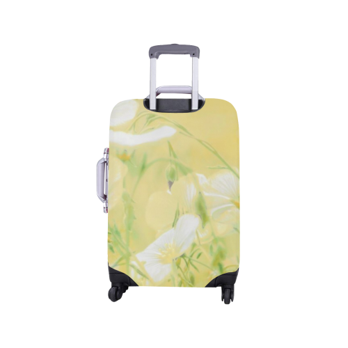 wildflowers yellow Luggage Cover/Small 18"-21"