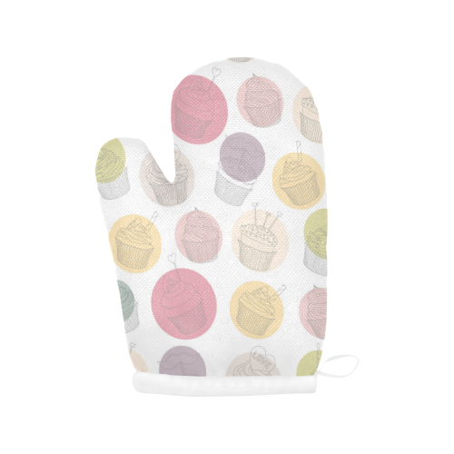 Colorful Cupcakes Oven Mitt