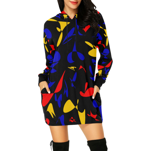 zappwaits fantastic 1 All Over Print Hoodie Mini Dress (Model H27)