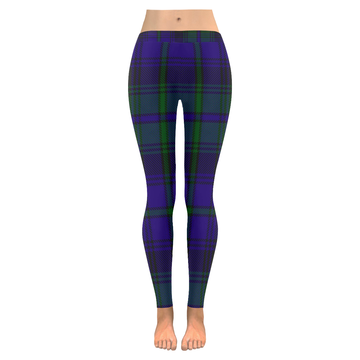 5TH. ROYAL SCOTS OF CANADA TARTAN Low Rise Leggings (Invisible Stitch ...