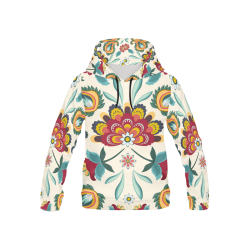 Awesome Batik Floral All Over Print Hoodie for Kid (USA Size) (Model H13)