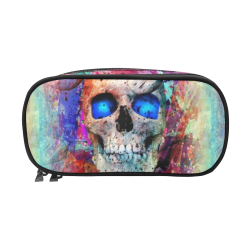 Skull by Nico Bielow Pencil Pouch/Large (Model 1680)
