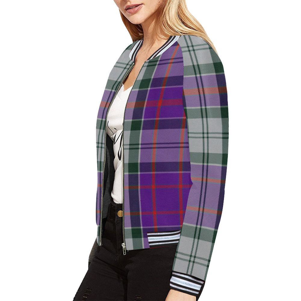 Culloden dress tartan All Over Print Bomber Jacket for Women (Model H21