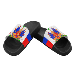 HAITI FLAG Women's Slide Sandals (Model 057)