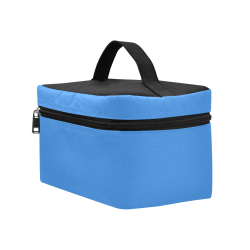 Basic Blue Solid Color Cosmetic Bag/Large (Model 1658)
