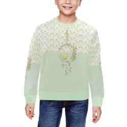 Little Cute Birdie All Over Print Crewneck Sweatshirt for Kids (Model H29)