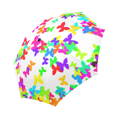 Rainbow butterflys Auto-Foldable Umbrella (Model U04)