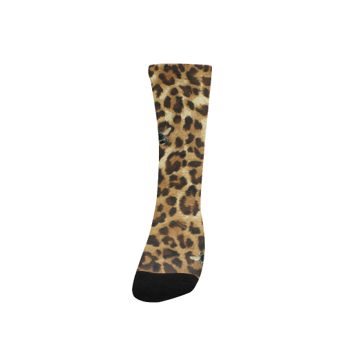 Buzz Leopard Custom Socks for Women