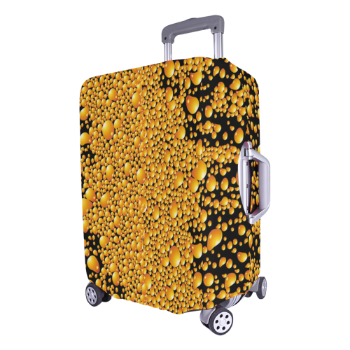 Yellow bubbles Luggage Cover/Large 26"-28"