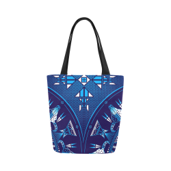 Sacred Buffalo Blue Canvas Tote Bag (Model 1657)