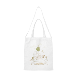 Happy Bear Family Canvas Tote Bag/Medium (Model 1701)