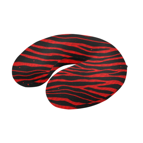 Ripped SpaceTime Stripes - Red U-Shape Travel Pillow