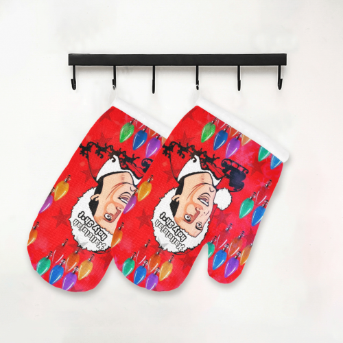 Best Christmas by Nico Bielow Oven Mitt (Two Pieces)