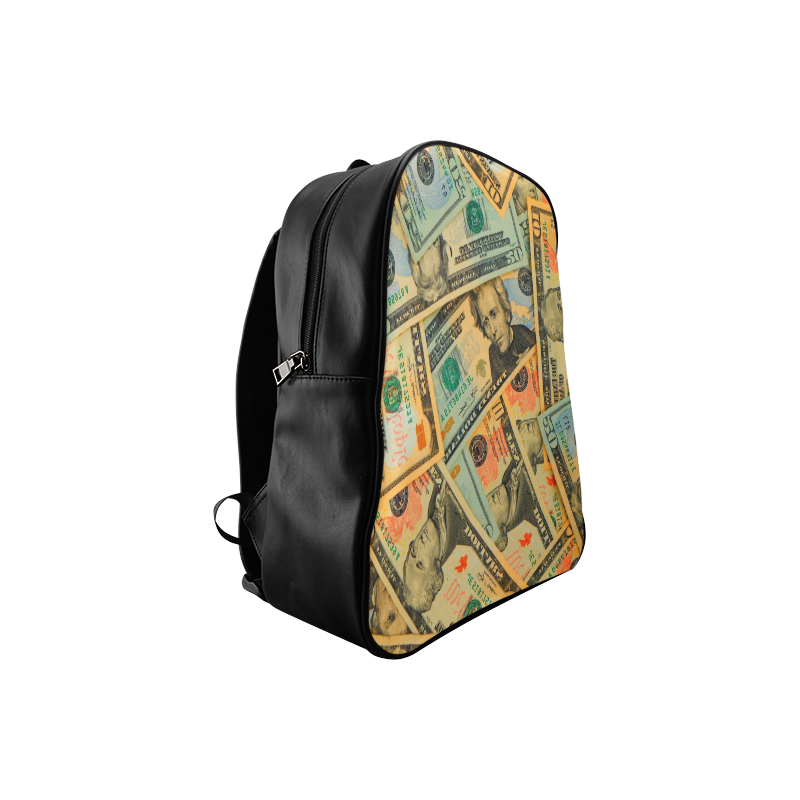 US DOLLARS 2 School Backpack/Large (Model 1601) | ID: D2969457