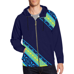 Little Wound All Over Print Full Zip Hoodie for Men (Model H14)