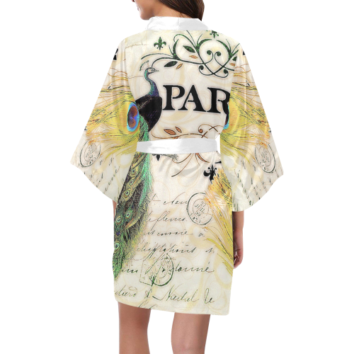 Paris Peacock Kimono Robe