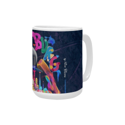 Hamburg Popart by Nico Bielow Custom Ceramic Mug (15OZ)