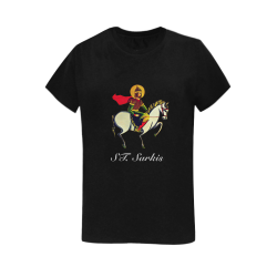 St.sarkis Սուրբ Սարգիս Women's T-Shirt in USA Size (Two Sides Printing)