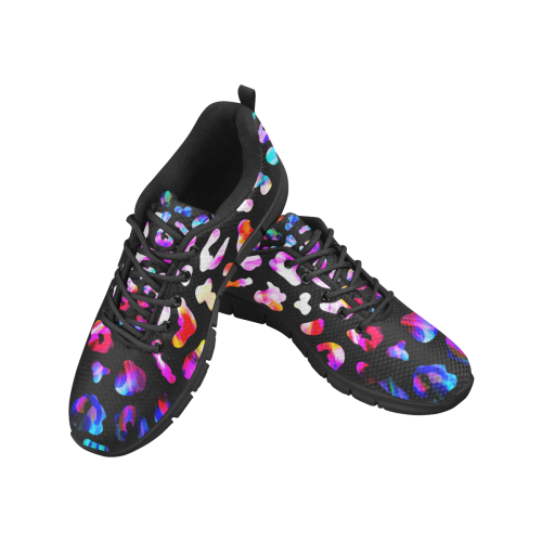 colorful animal print Women's Breathable Running Shoes (Model 055)