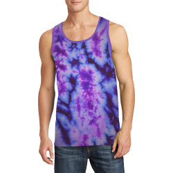 tie dye in shades of purple Men's All Over Print Tank Top (Model T57)