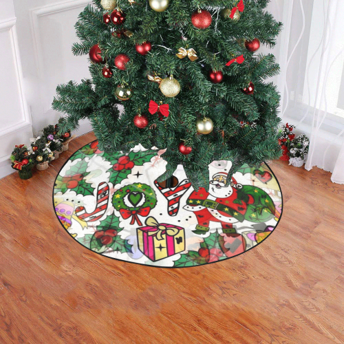 Joy by Nico Bielow Christmas Tree Skirt 47" x 47"